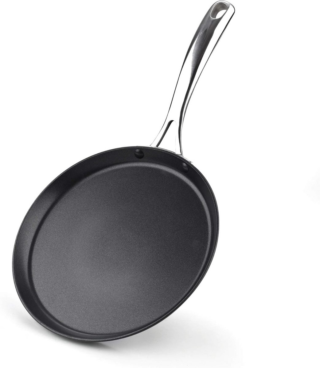 Crêpe Pan 24 cm met Anti-aanbaklaag, Hard Geanodiseerd