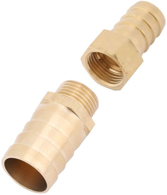 METALL SCHLAUCH JOINER Stachel Messing Connector Reducer Fitting Wasser