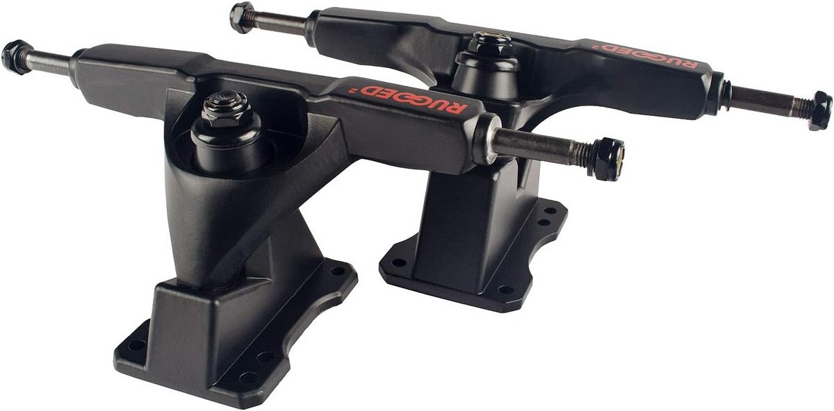 Surf Skate Trucks Pomp Assen Set Zwart - Verhoogde Wendbaarheid voor Skateboarden