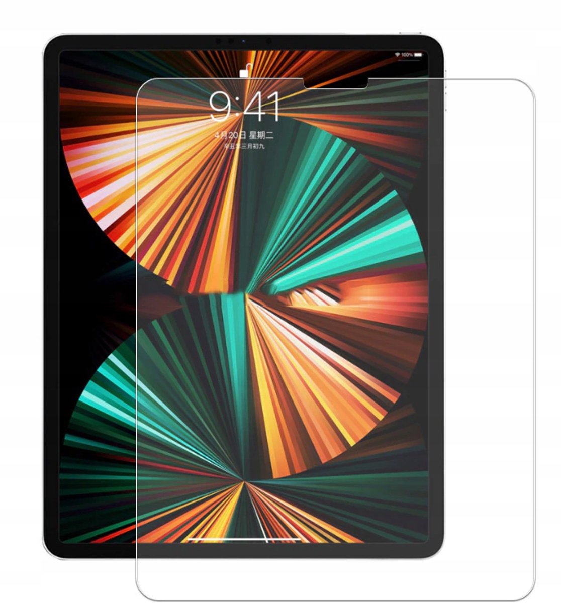 EtuiTab Serie - Gehard Glas voor iPad - 12.9 Inch - Schermbescherming - 9H Hardheid