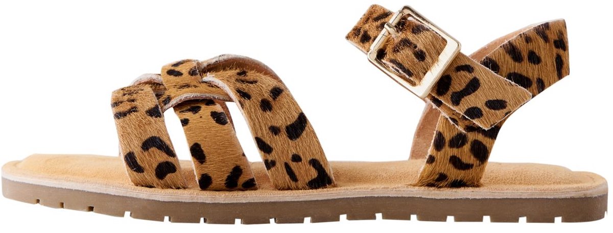 Next - Meisjes - Leren geweven sandalen - Bruin