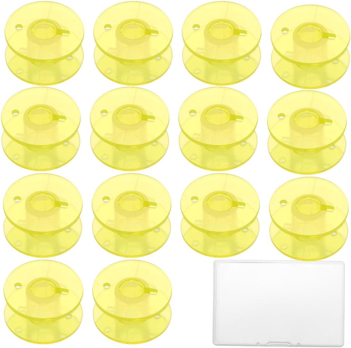 Naaispoelen Set - Spoelen Naaimachine - Naai Projecten - Universeel Pasvorm - 16 Stuks - Geel
