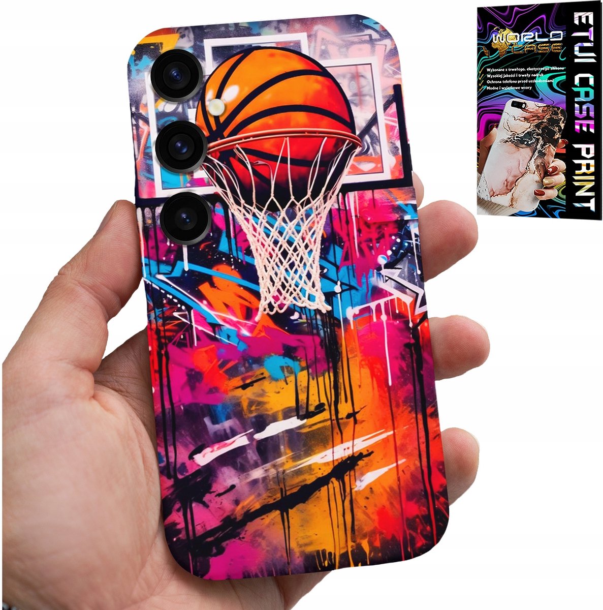 HOESJE VOOR SAMSUNG GALAXY M15 5G - BASKETBAL NBA STREET GRAFFITI BASKETBAL FAN