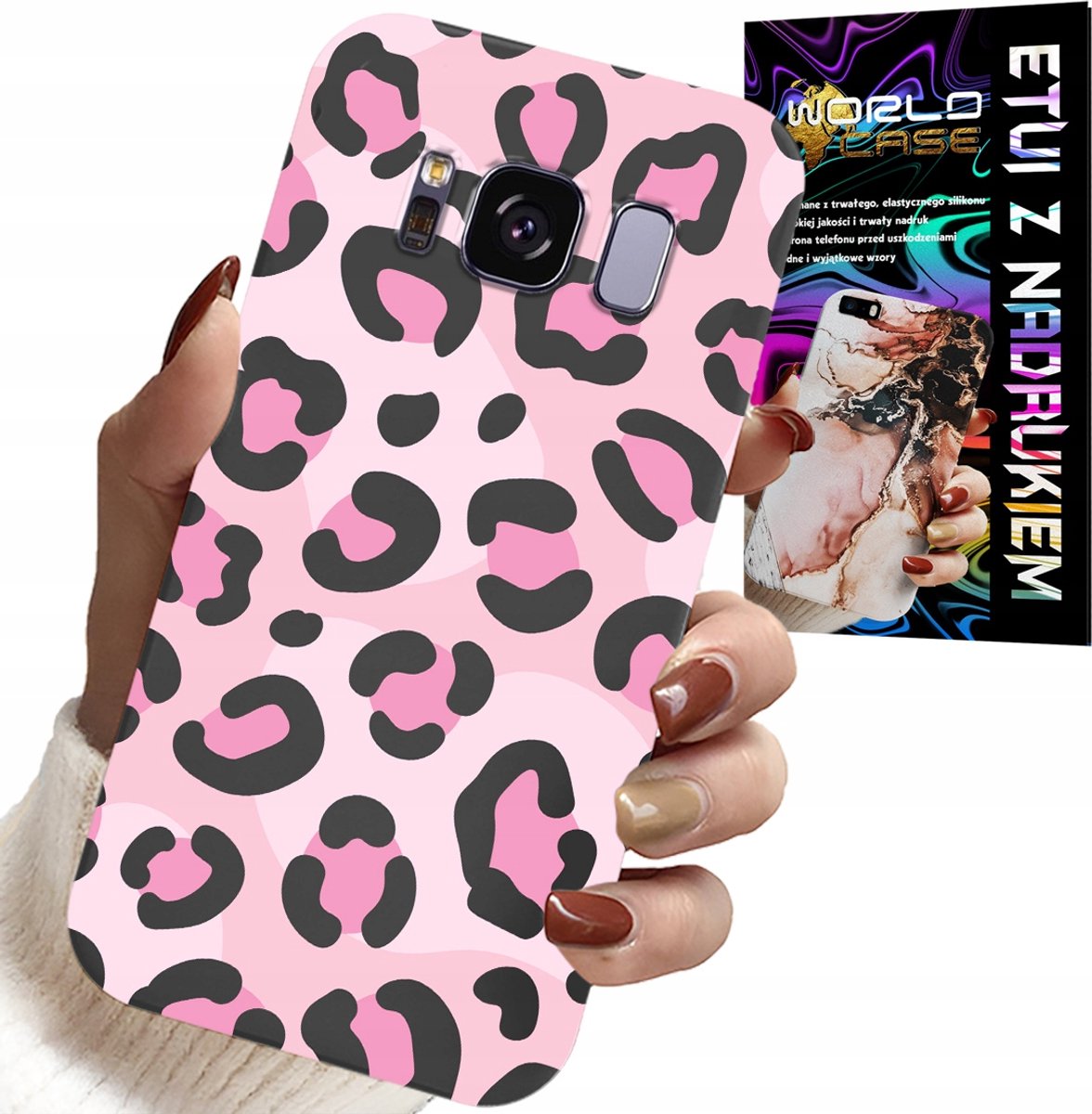 HOESJE VOOR SAMSUNG GALAXY S8 - ROZE LUIPAARD PANTHER VROUWELIJKE PATROON