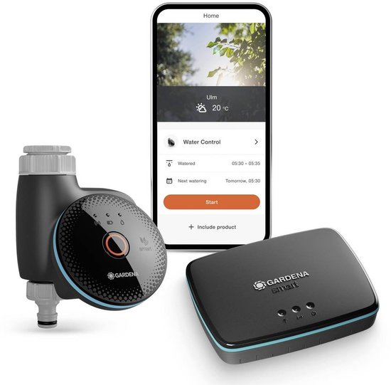Gardena Smart Water Control Set – Automatische Tuinbesproeiing met Weersvoorspelling en Smart Home Integratie