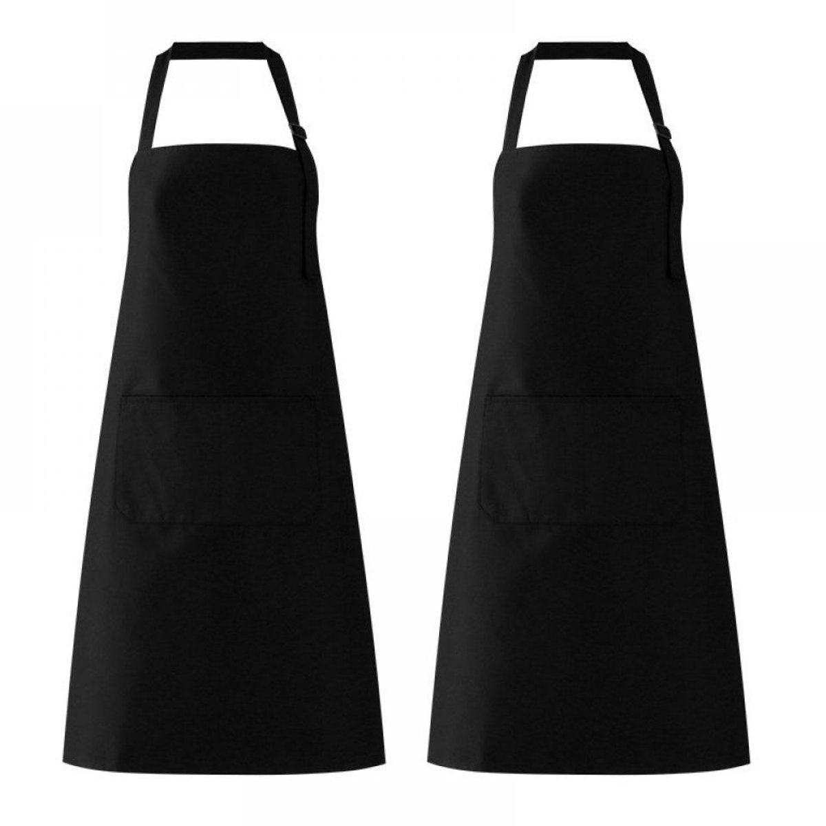Apron - Kitchen Cooking Apron - Polyester Fit - 1 Stuk - Zwart