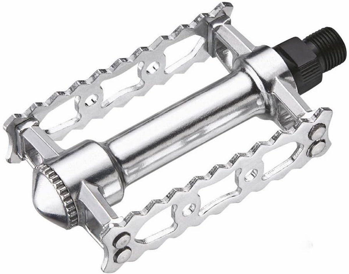 Fiets Pedalen - Cruiser Onderdelen - Comfortabel Fietsen - Aluminium Constructie - 9/16 Inch - Zilver