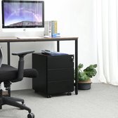 Boite de rangement vidaXL Ladeblok verrijdbaar 28x41x109 cm metaal