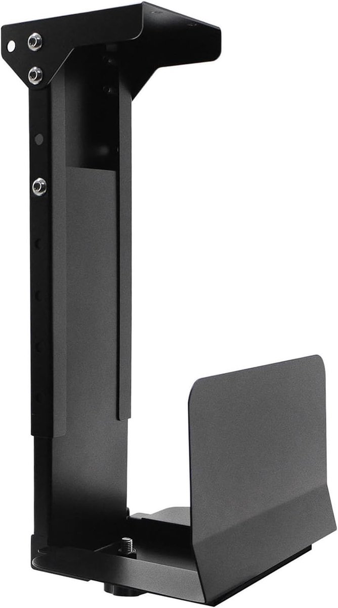 Computer Behuizing - PC Houder - Wandmontage Bureau - In Hoogte Verstelbaar - 11-21 Inch - Zwart