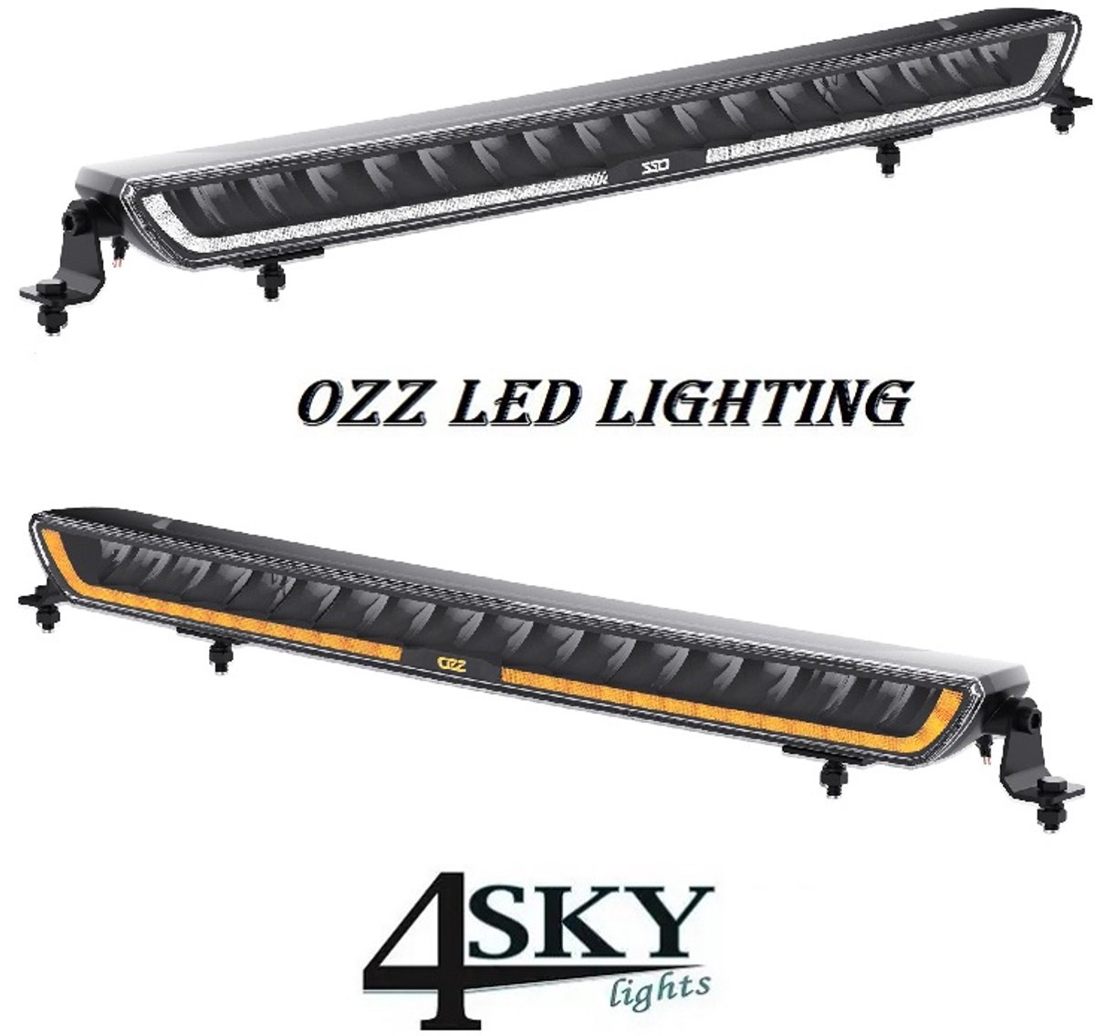 LED bar - OZZ - XB1 P27 - 27 - 68.6cm - Positielicht Wit/Amber - Driving