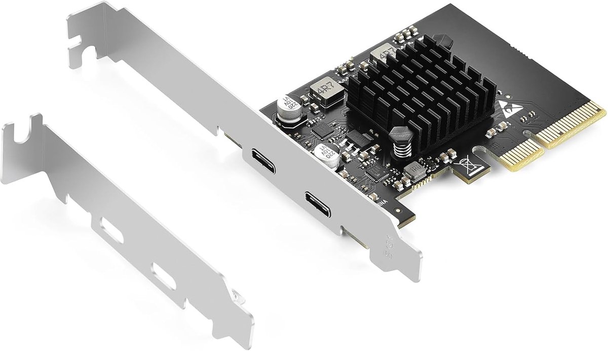 USB C Uitbreidingskaart - PCIe Controller - Snelle Data Transfer - Twee 10 Gbps Poorten