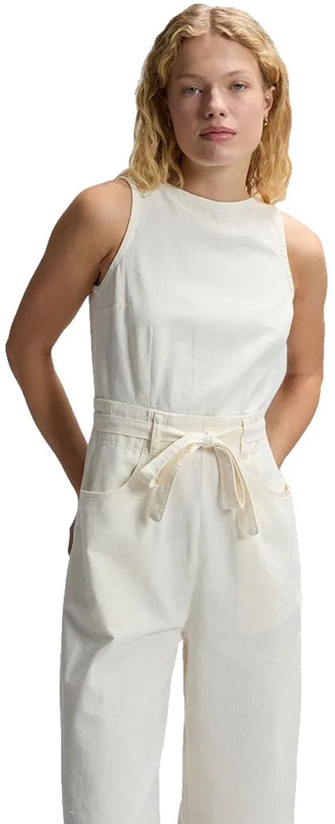 Lee 112378299 Loose Fit Mouwloze Jumpsuit L Vrouw Natural