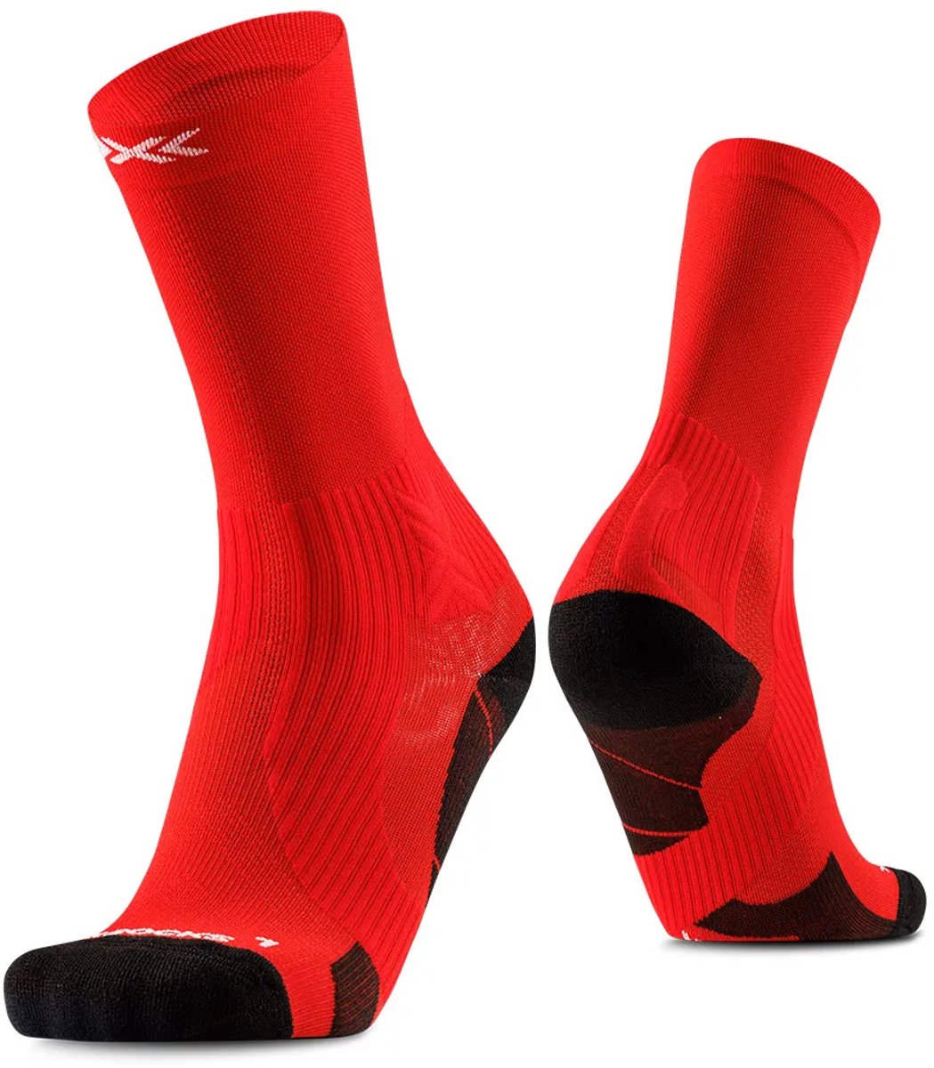 X-socks Run Perform Crewsokken Rood