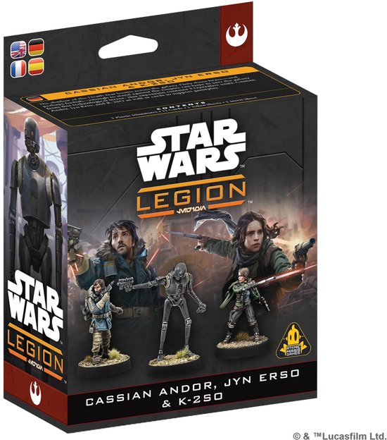 Star Wars: Legion: Cassian Andor, Jyn Erso & K-2SO - Uitbreiding - EN/FR/DE/ES
