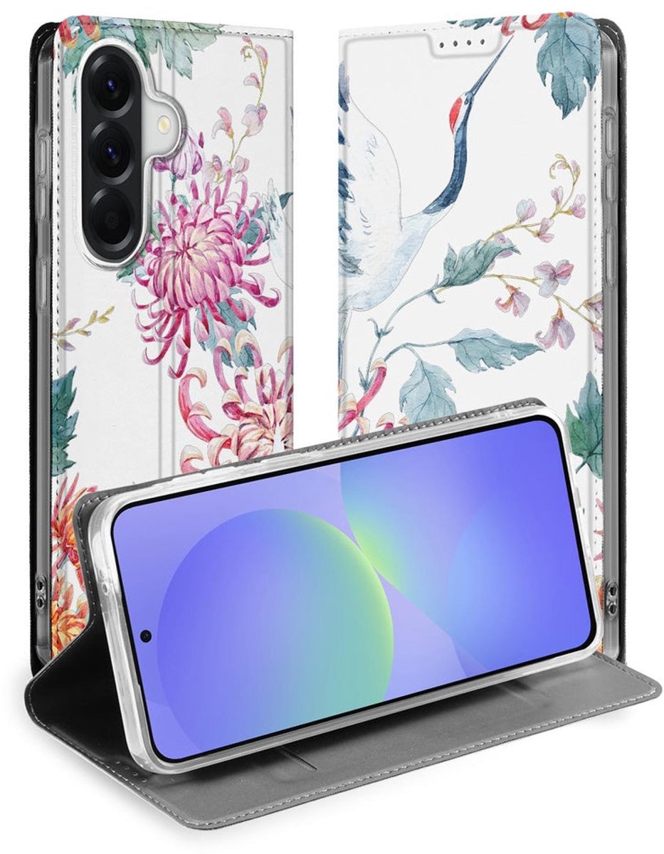 Samsung Galaxy A37 Telefoonhoesje Bird Flowers