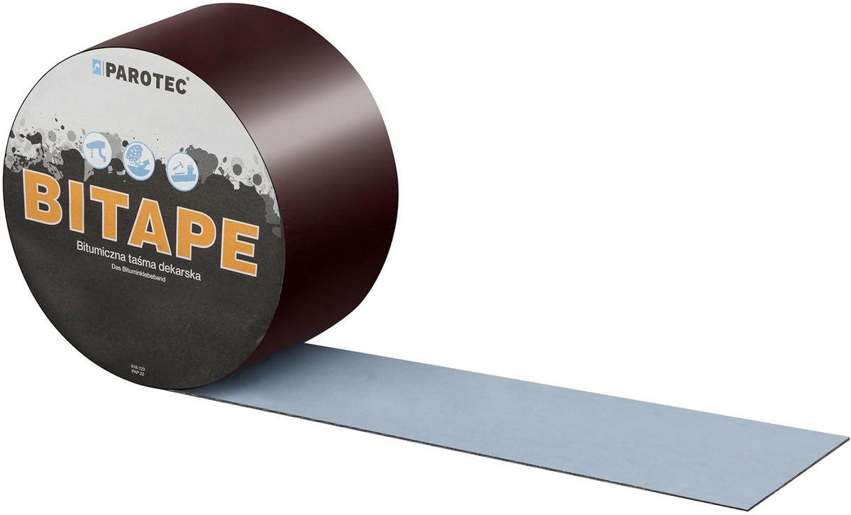 Bitumentape Aluminium Tape - Dak Reparatie Tape - Dak Afdichting - Weerbestendig UV-bestendig - 75 mm x 10 m - Bruin