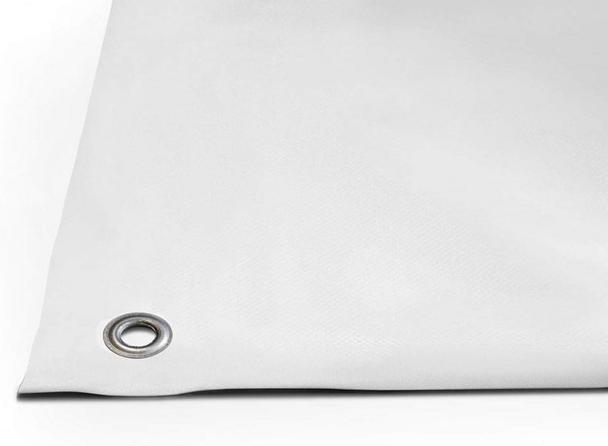 Extra Sterk PVC Afdekzeil met Ogen – Weerbestendig en Scheurvast – Wit