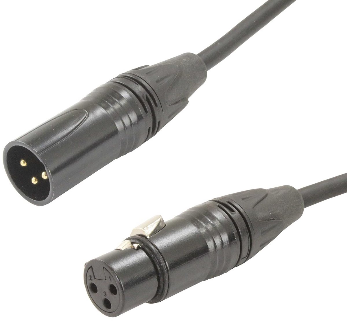 XLR Microfoonkabel 3-pins Mannelijk naar Vrouwelijk Gebalanceerd en Afgeschermd