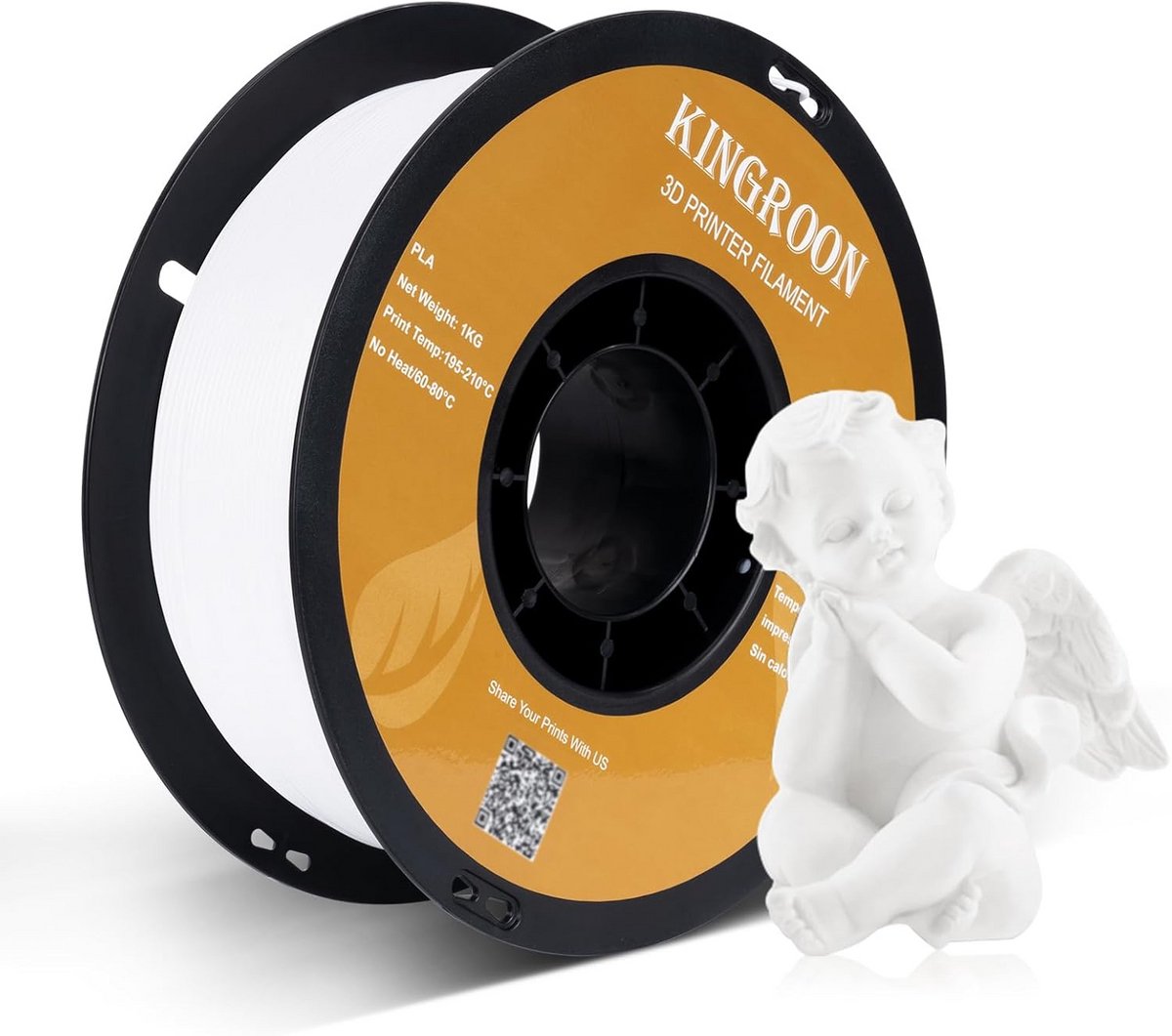 PLA 3D Printer Filament 1.75mm 1kg Spoel - Hoge Precisie voor 3D Printen