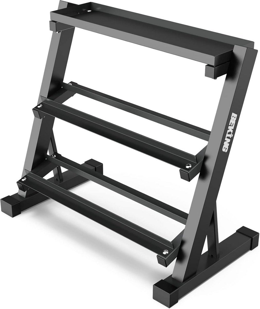 Halterrek voor Dumbbells en Kettlebells - 3 Lagen Gewichtorganizer