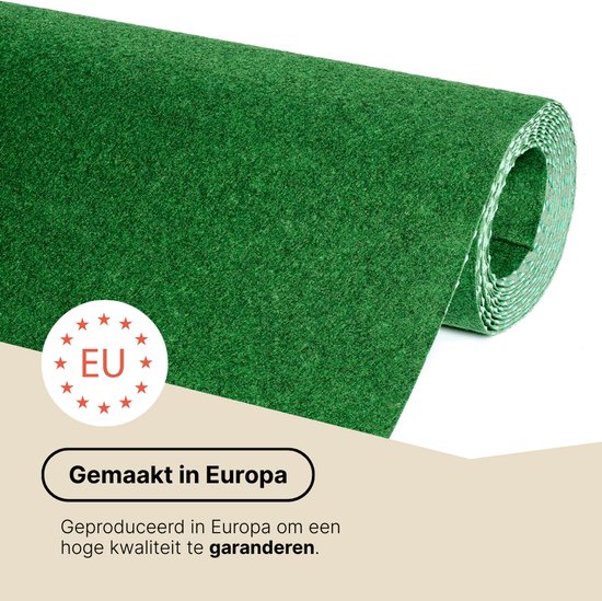 Tapiso Kunstgras Pemba Tapis de Gazon Vert 1 cm Balcon Terrasse Jardin Taille - 200x1450
