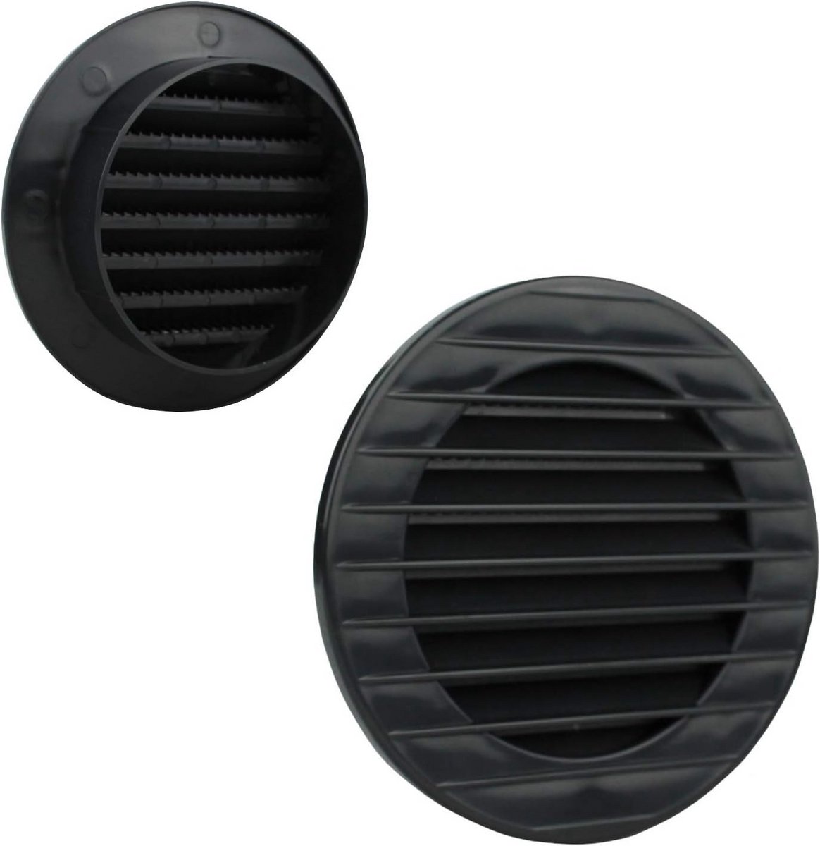 Ventilatierooster Ø 70 mm Antraciet met Geïntegreerde Insectenbescherming