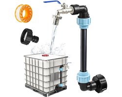 IBC Container Kraan Zwanenhals met 3/4 Inch Uitloop voor 1000L Tanks