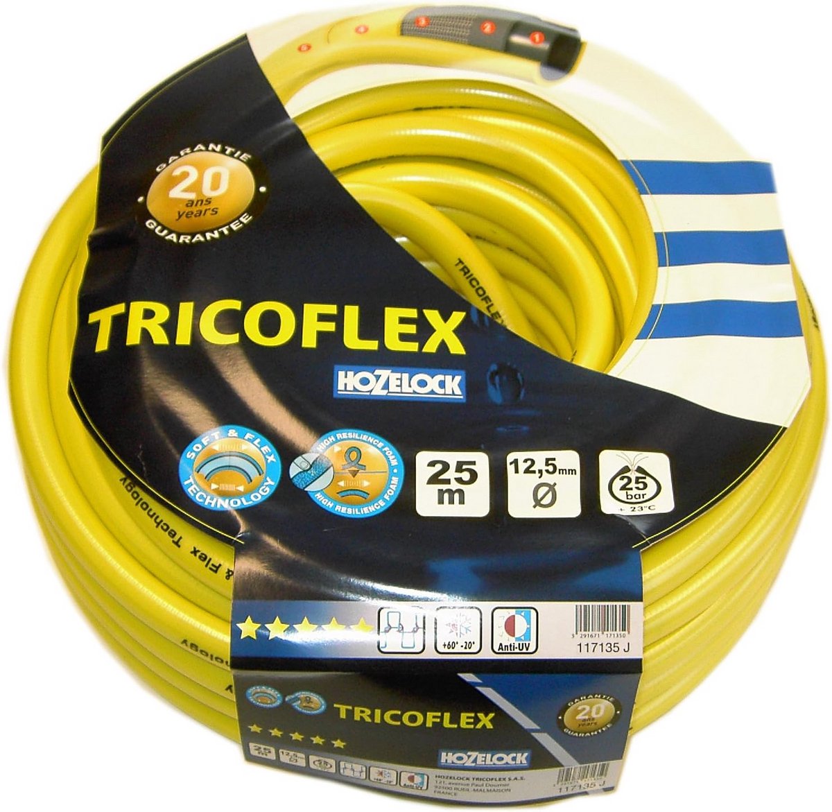 Flexibele Tuinslang 1/2 Inch, 25 Meter Rol, UV-bestendig