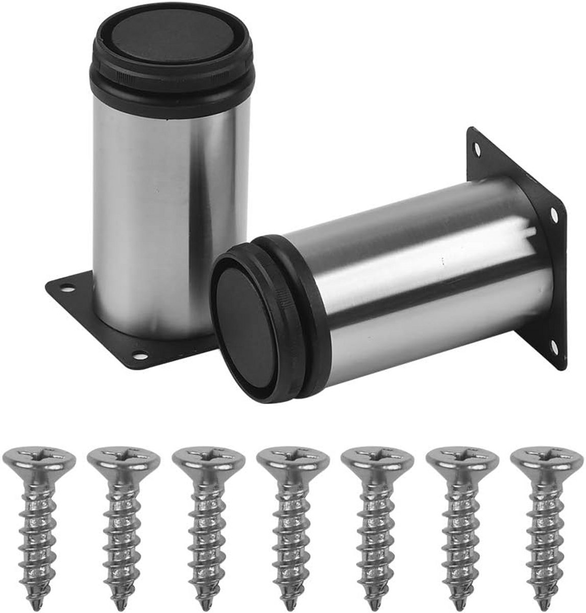 Verstelbare Metalen Meubelpoten RVS voor Kast en Bank 10 cm (4 Stuks)