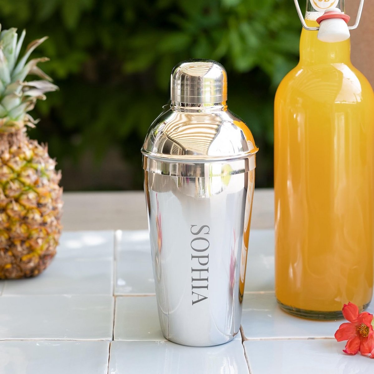Gegraveerde Cocktailshaker Roestvrij Staal 70cl - Personaliseerbaar Cadeau
