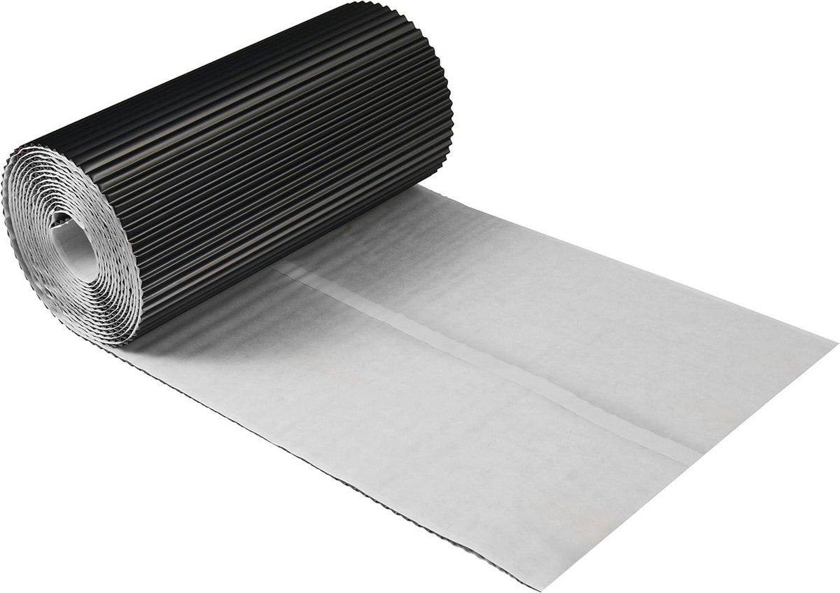 Geplooide Aluminium Muuraansluitband voor Dak en Schoorsteenafdichting 30 cm x 5 m