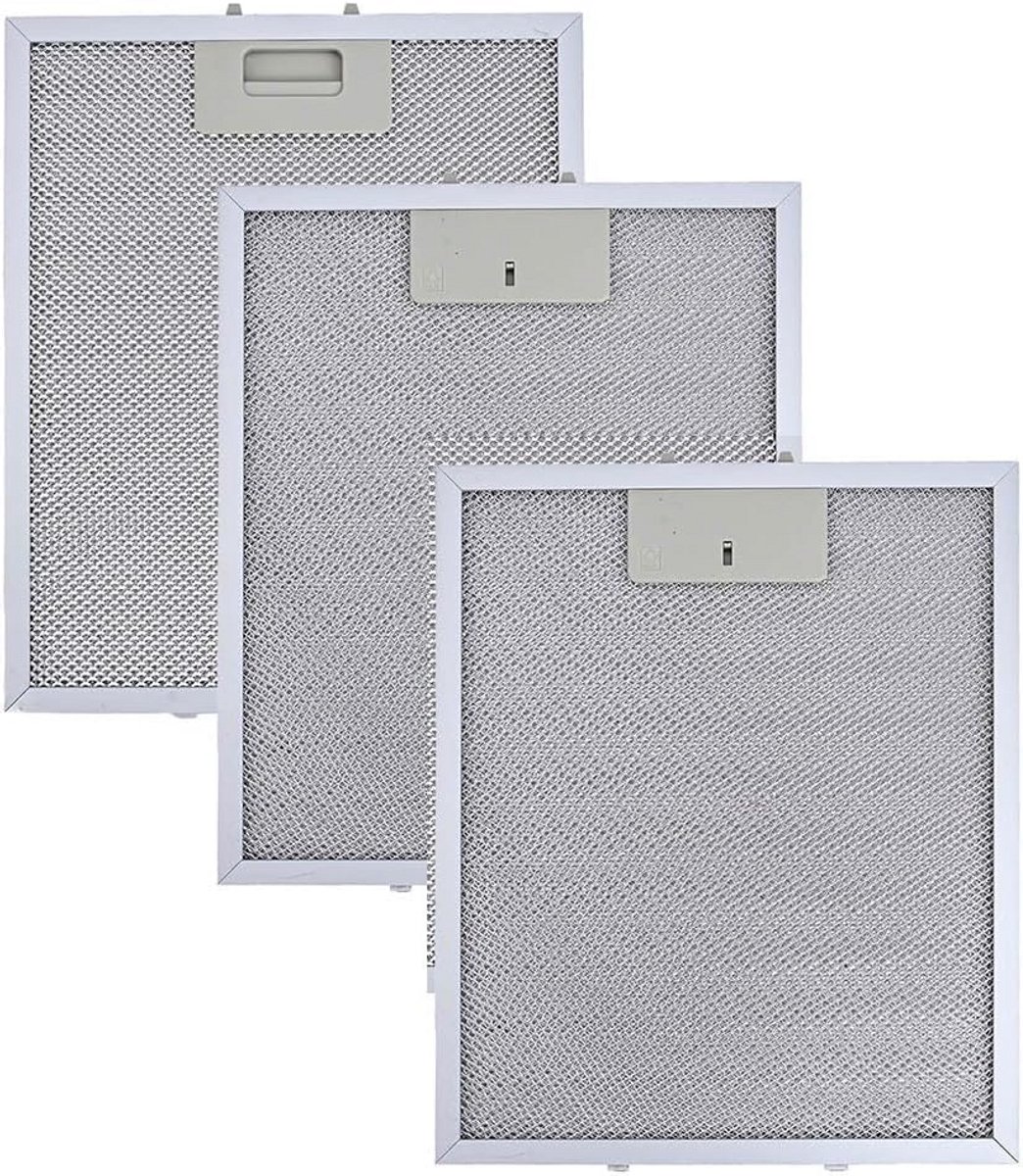 3-Pack Aluminium Vetfilters voor Afzuigkap 300x250 mm - Universele Vervanging