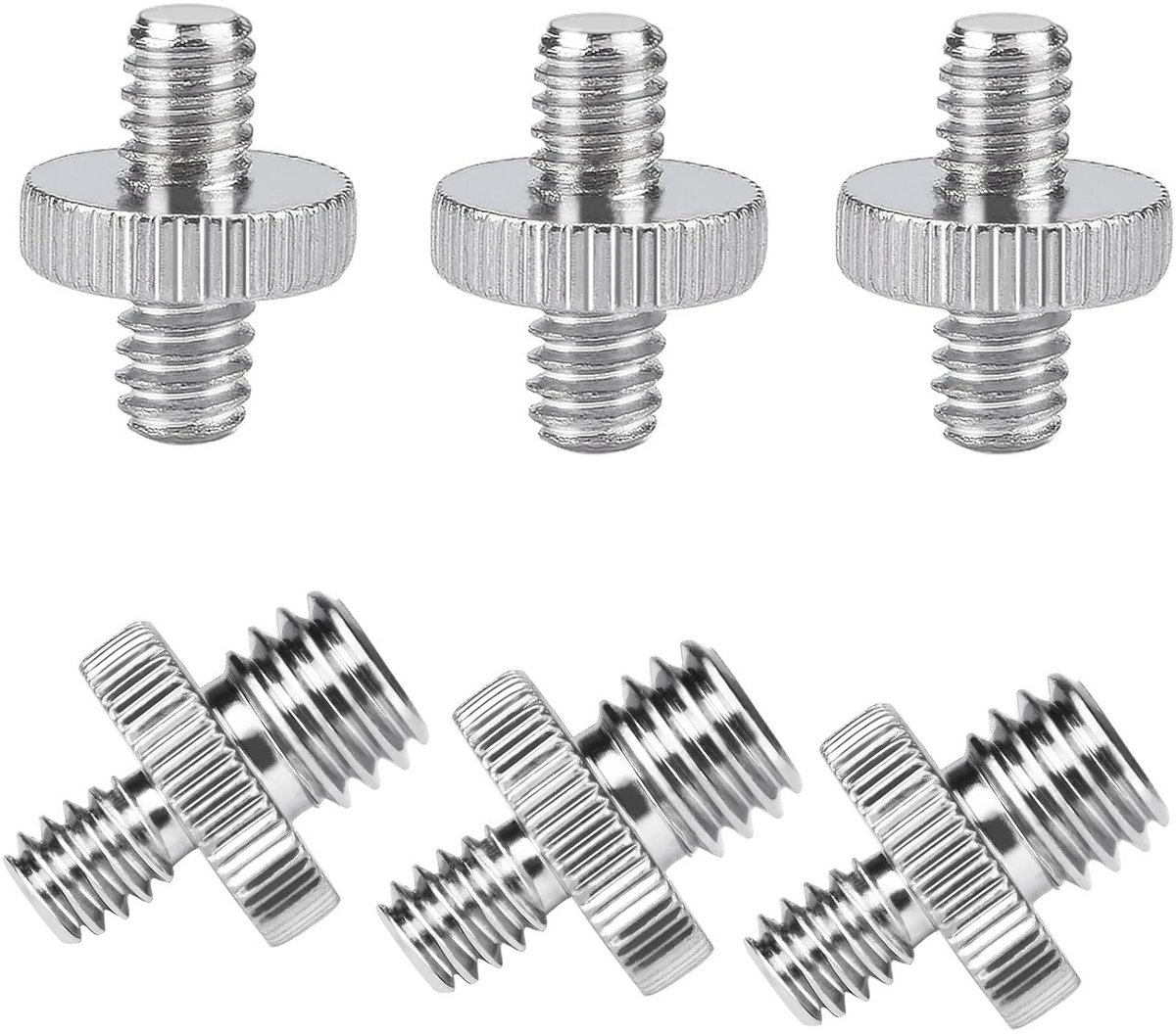 Set van 6 Schroefadapters voor Camera Statief en Accessoires - 1/4" en 3/8" Schroefdraad