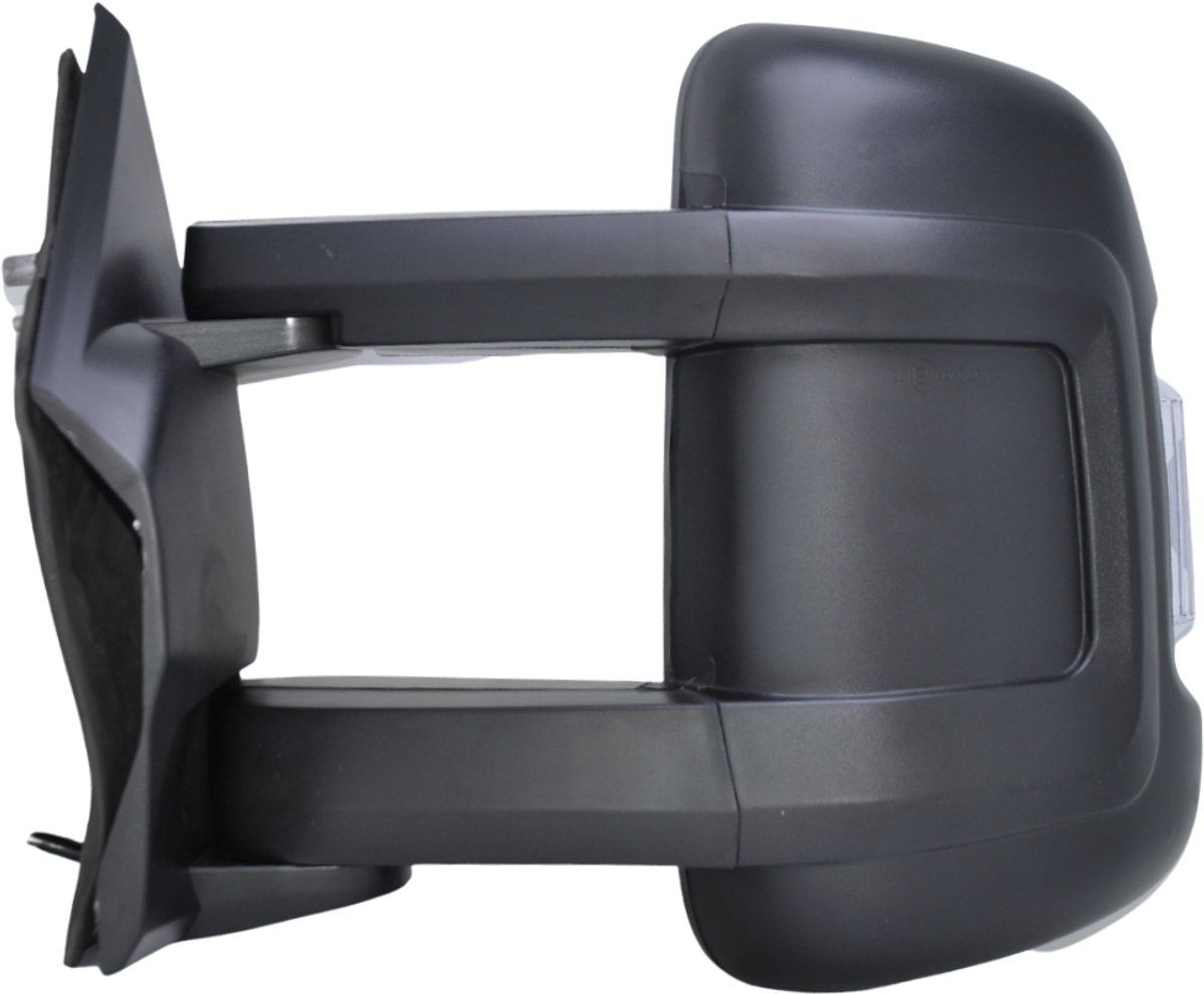 BILMAX Linker Buitenspiegel Vervanging voor Fiat Ducato, Peugeot Boxer, Citroën Jumper 2006-2024 Lang Arm Elektrisch Verstelbaar, Verwarmd, Handmatig Inklapbaar