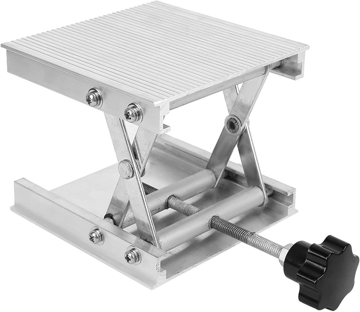 Handmatige Hefplatform Tafel Klemtafel Aluminium Laboratorium Verstelbaar