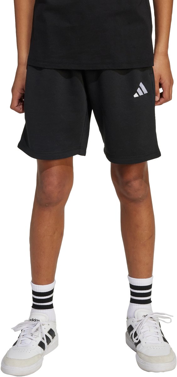 Adidas Sportswear Adidas French Terry Slogan Short Jongens Kinderen Zwart