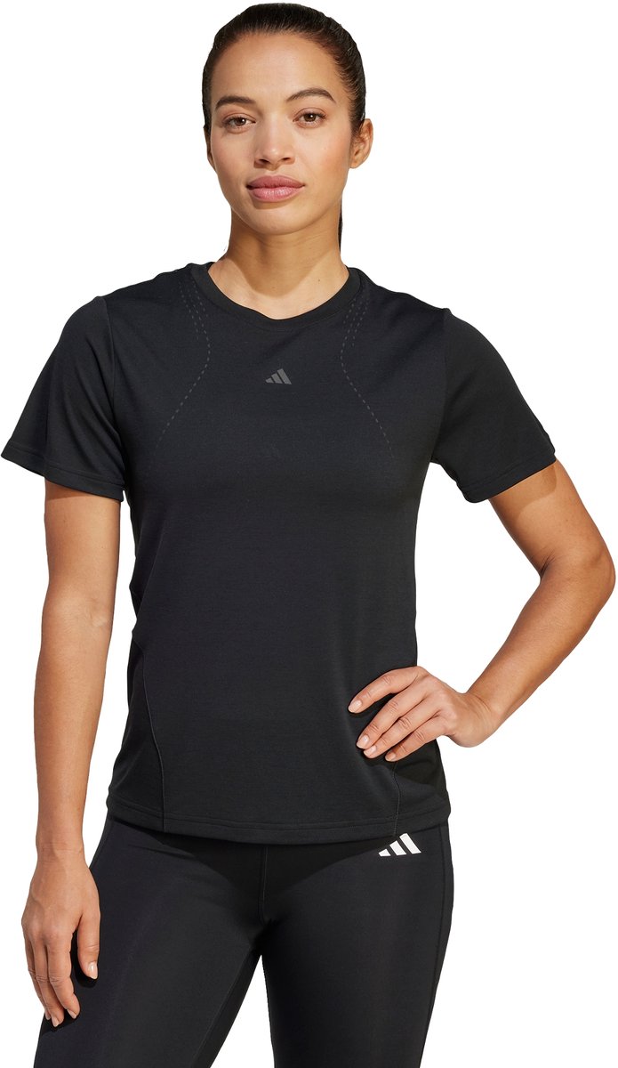 Adidas Performance Designed For Training Heat.Rdy Hiit T-Shirt Dames Zwart