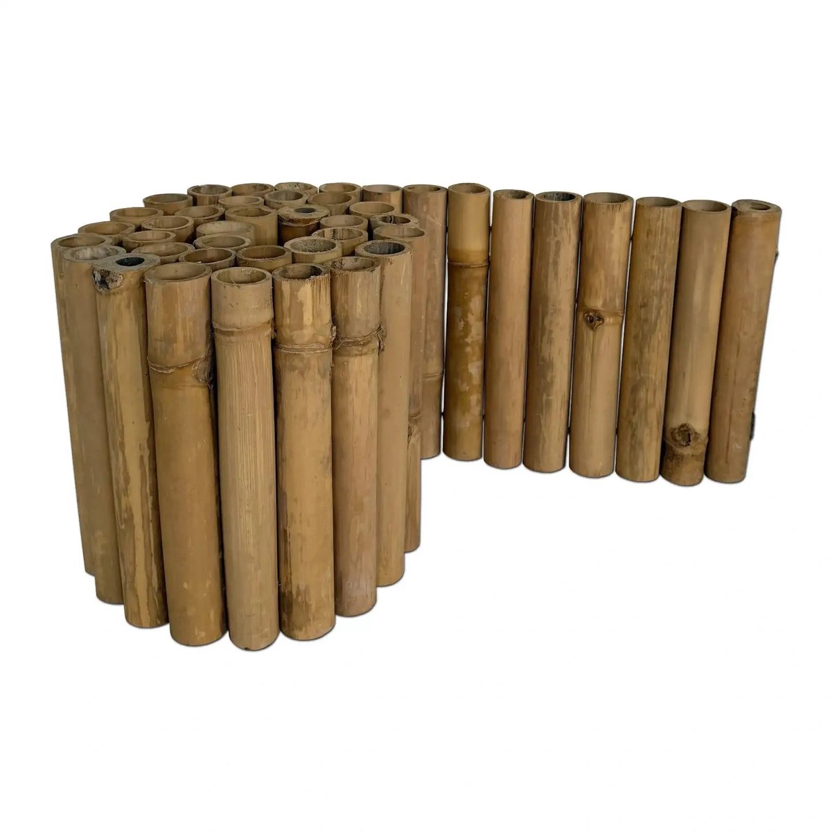 Masters of Bamboo® Bamboe Borderrand Naturel Tali - 200 x 30 cm - Flexibele Borderrol / Tuinrand
