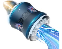 Ynkkvre - Masturbeerder - Mannen - 10 Vibratiemodi - 2 Motoren - Vloeibaar Siliconen - Voor solo gebruik