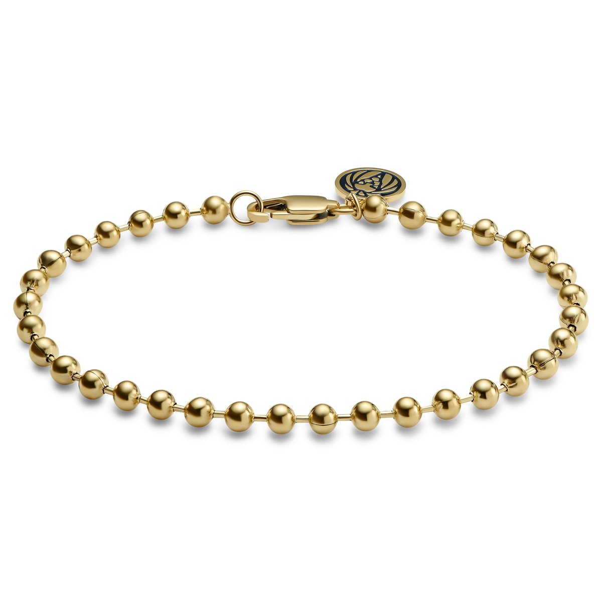 Essentials | 4 mm Goudkleurige Ketting met Bolletjes Schakels