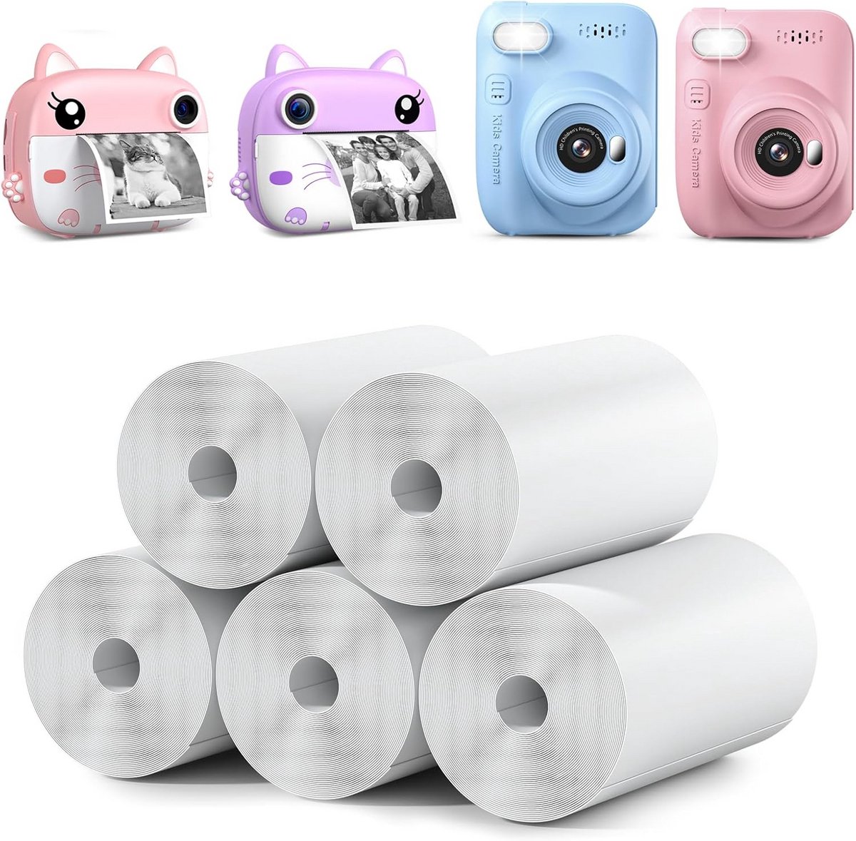 Instant Fotopapier Rollen voor Kinderen Direct Camera - 5 Stuks