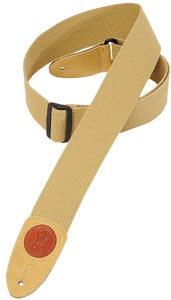 Levys Leathers MSSC8-TAN katoenen gitaarband, beige