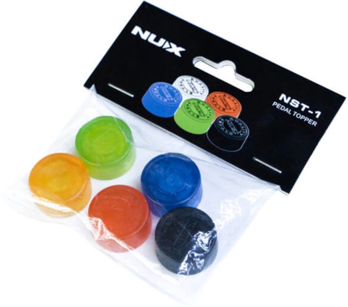NUX NST-1 Pedal Topper set van 5 dopjes voor schakelaars effectpedaal