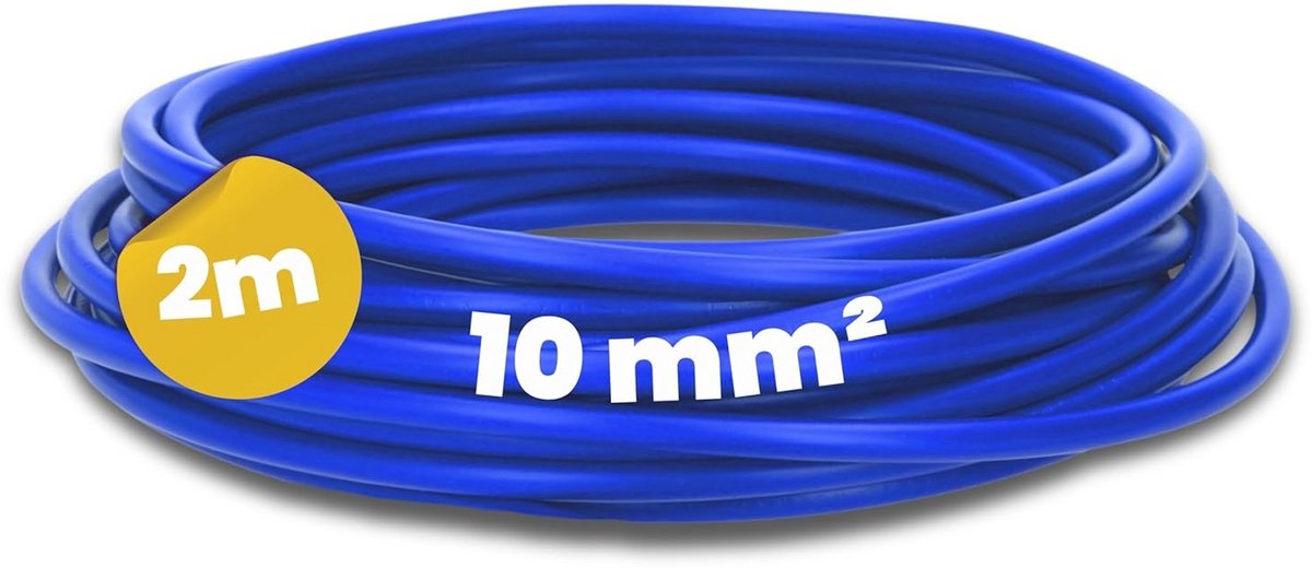 Flexibele 10 mm² Eendraads Ader Kabel Ultrakort Blauw voor Schakelkast Installatie