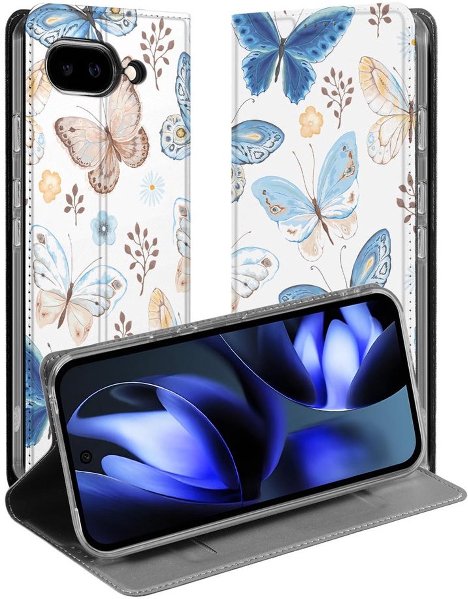 Standcase Hoesje voor Google Pixel 9a Telefoonhoesje Vlinder