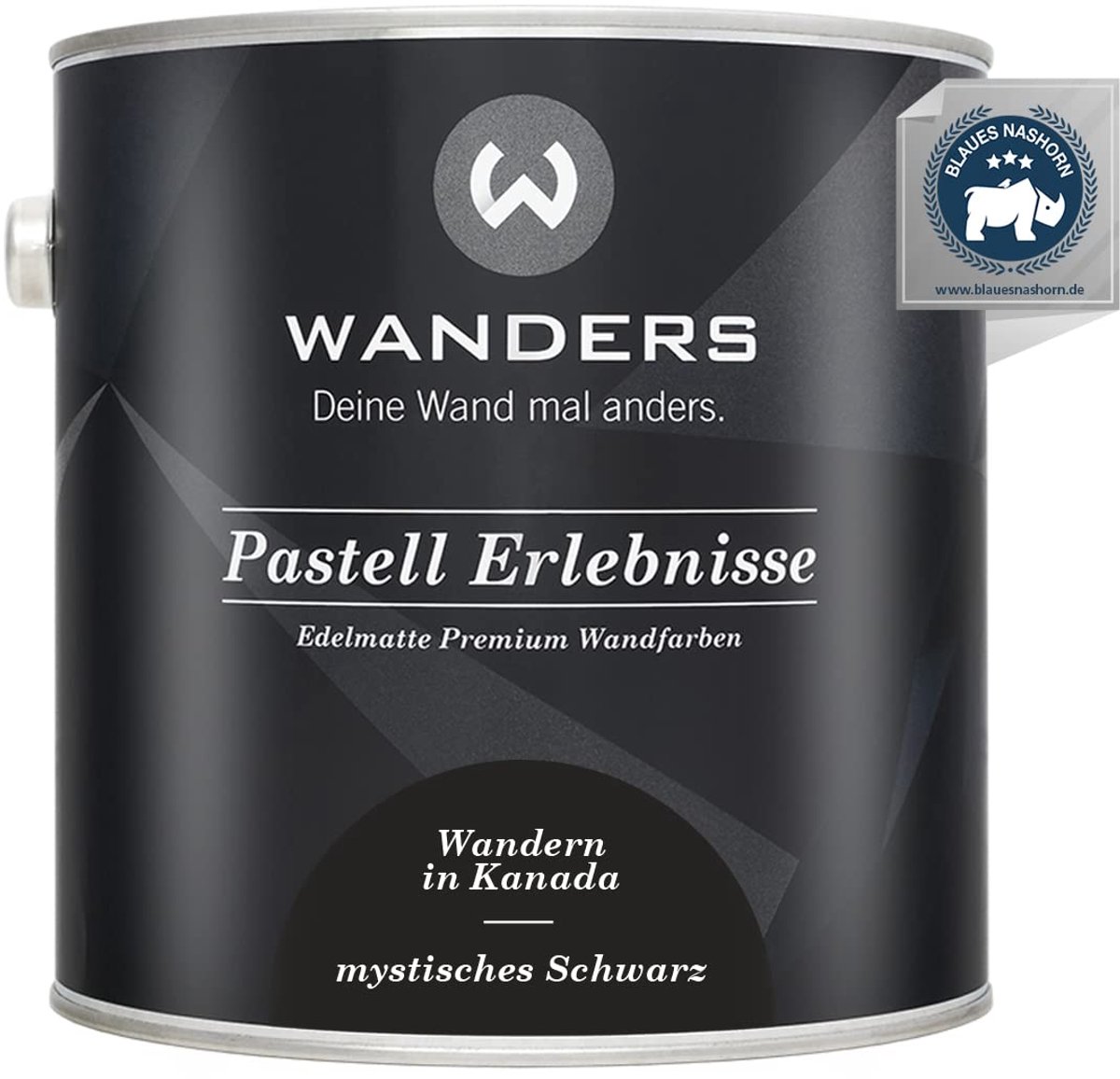 Wanders Muurverf - Edelmatte Krijtverf voor Hout en Meubels - Zeer Donkergrijs - 2,5L