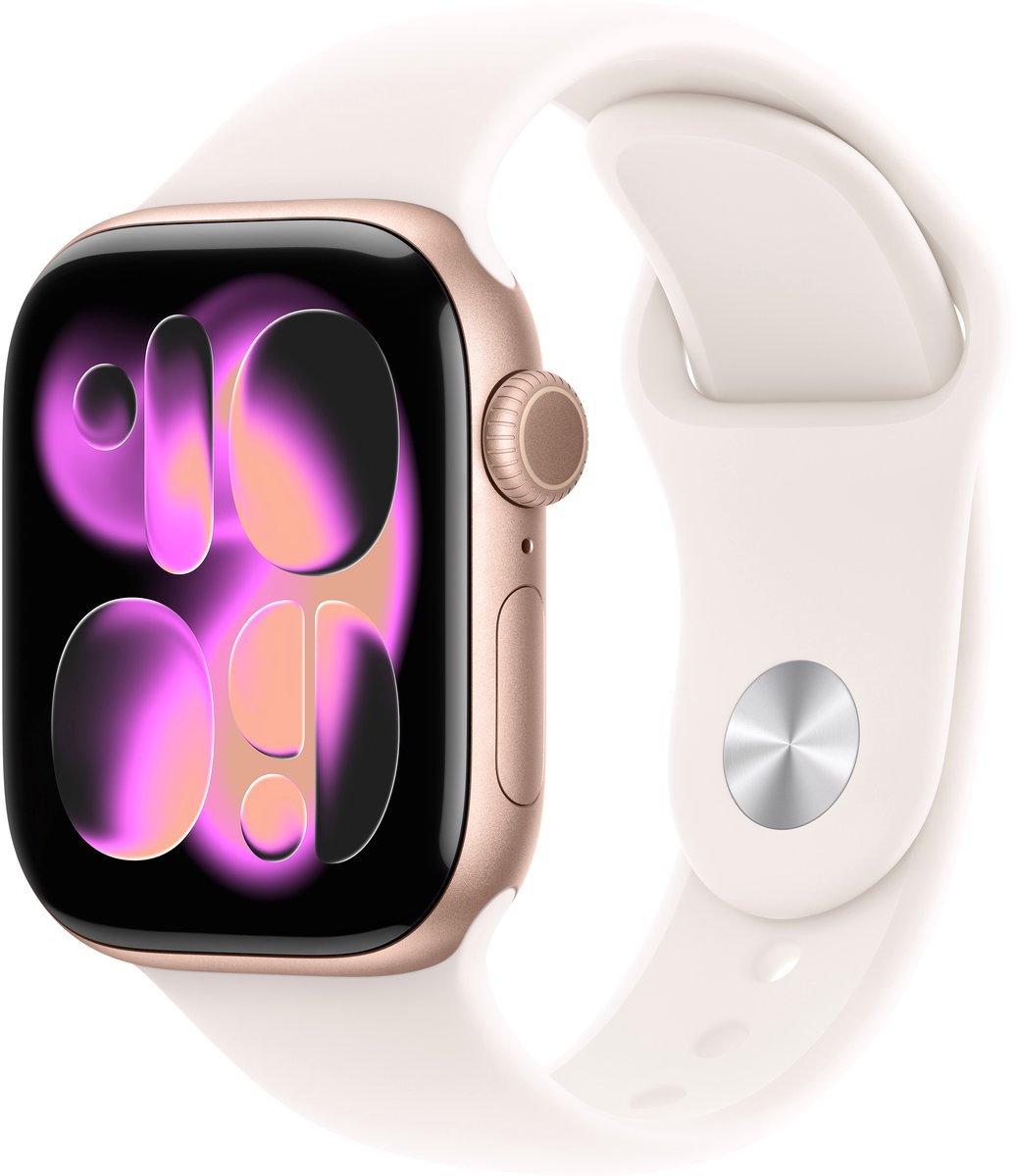 Apple Watch 11 Sporthorloge 42mm Rose Goudkleurig Aluminium - afbeelding 3