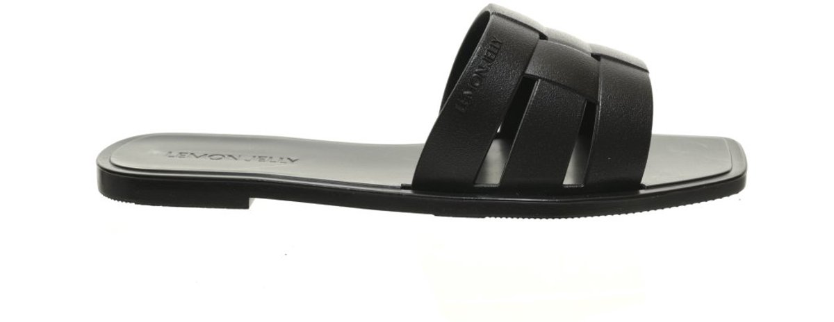 Platte Slipper Zwart Instap Lemon Jelly maat 41