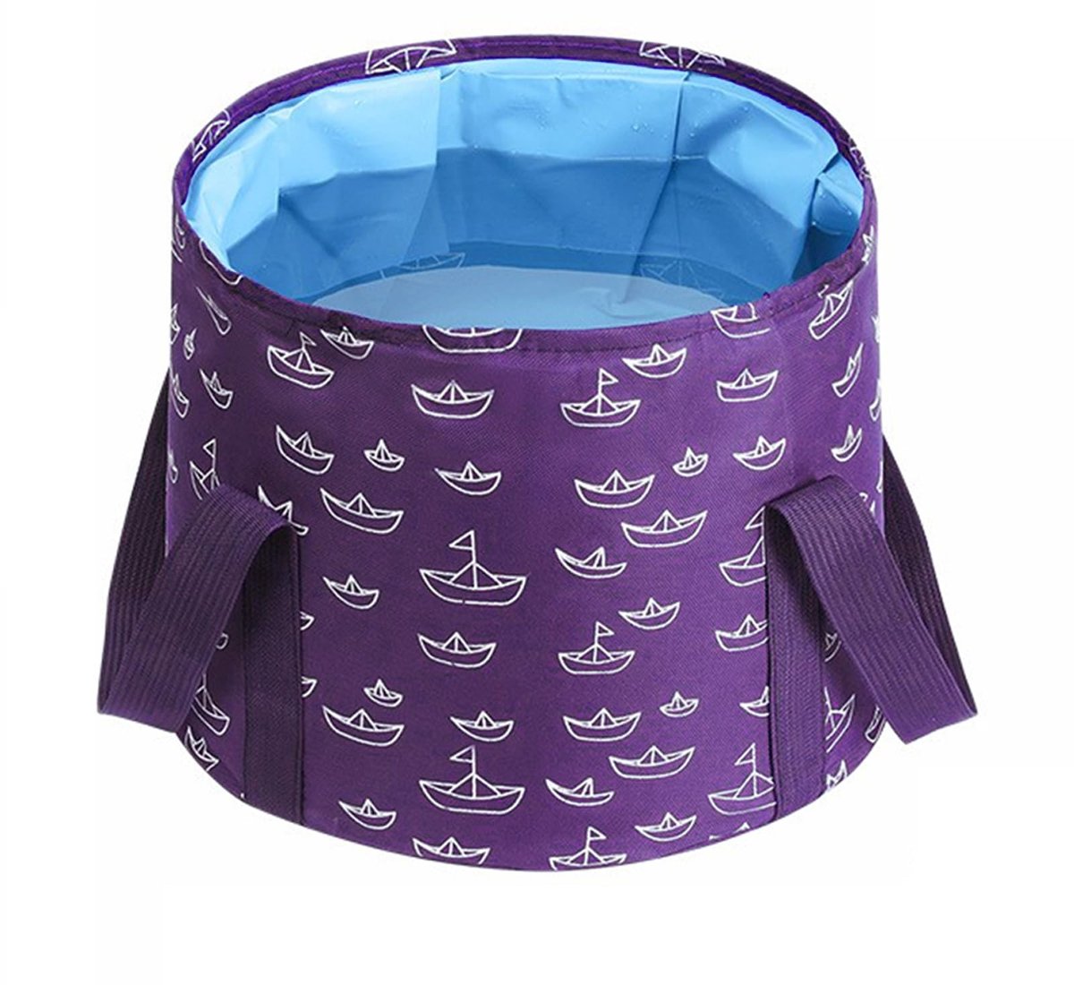 Allecto - Vouwbare Emmer - Voeten Bad - Ideaal voor Ontspanning - Violet - Compact en Lichtgewicht - Voor Thuis en Camping - Geschikt voor Volwasse...