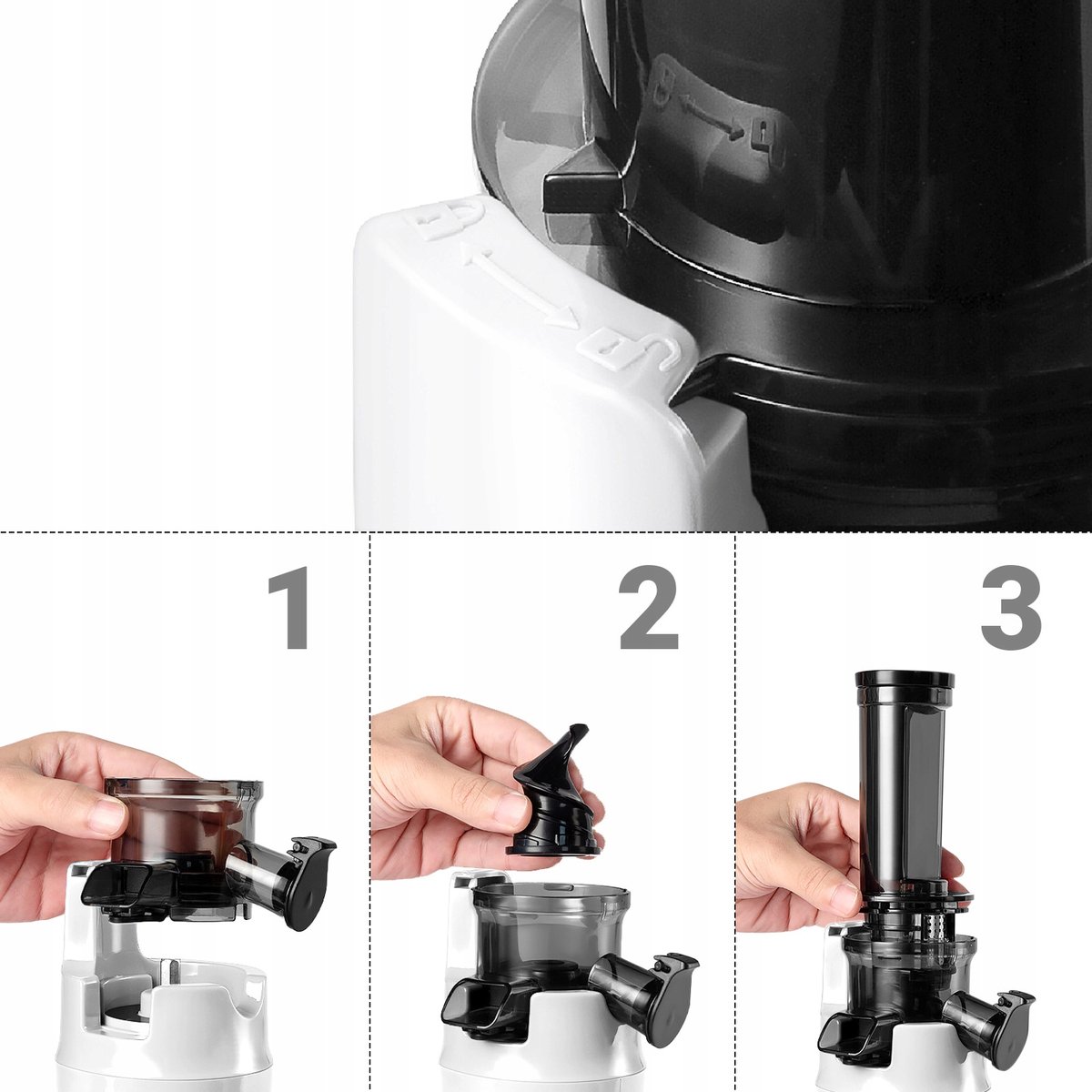 Ventray Essential Ginnie Juicer - compacte slowjuicer thumbnail 3